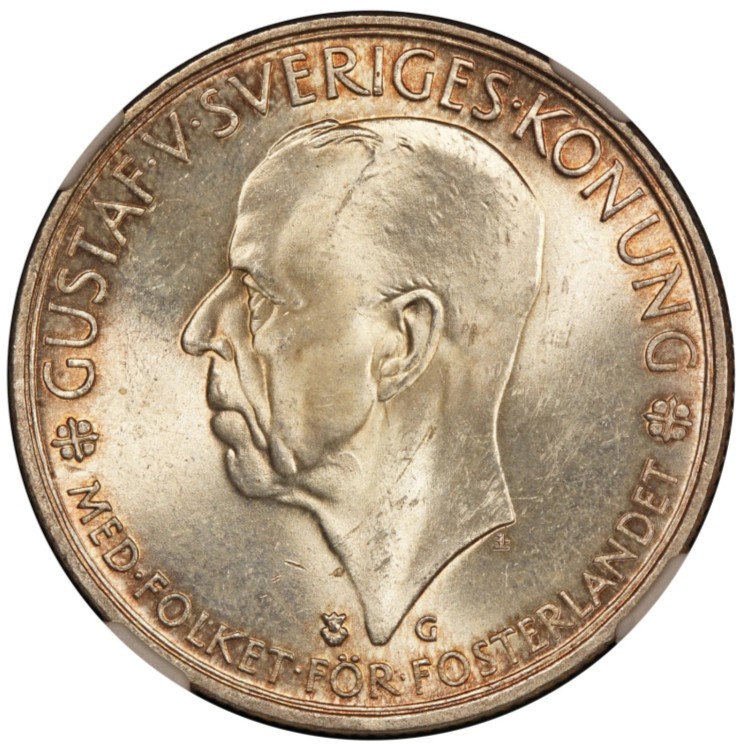 楽天市場】1935-G スウェーデン リックスダーグ記念 5 クローナ銀貨