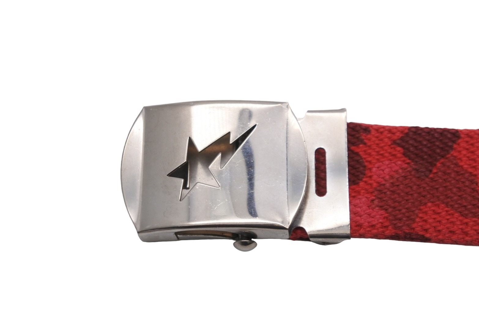 楽天市場】A BATHING APE アベイシングエイプ ベルト・バックル レッド