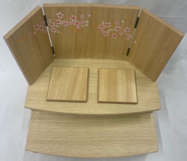 楽天市場】40G3-6 34x2 桜 飾り台・屏風セット H23-18A親王飾り 雛祭り