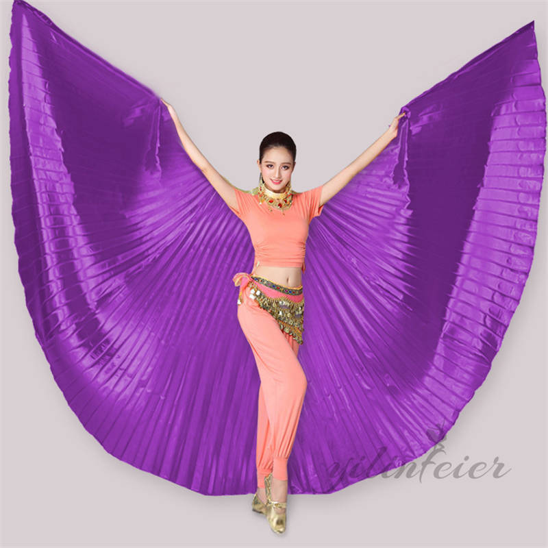 エジプト製 ベリーダンス衣装 パープル 蝶々 エジプト製ベリーダンス