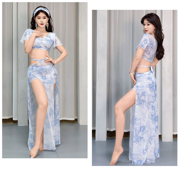 楽天市場】ベリーダンス衣装 セット衣装 柔らか メッシュ ベリーダンス