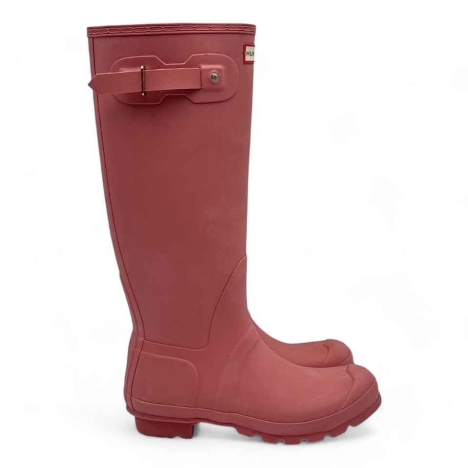 楽天市場】ハンター レインブーツ UK6 ピンク おしゃれ ガーデニングに