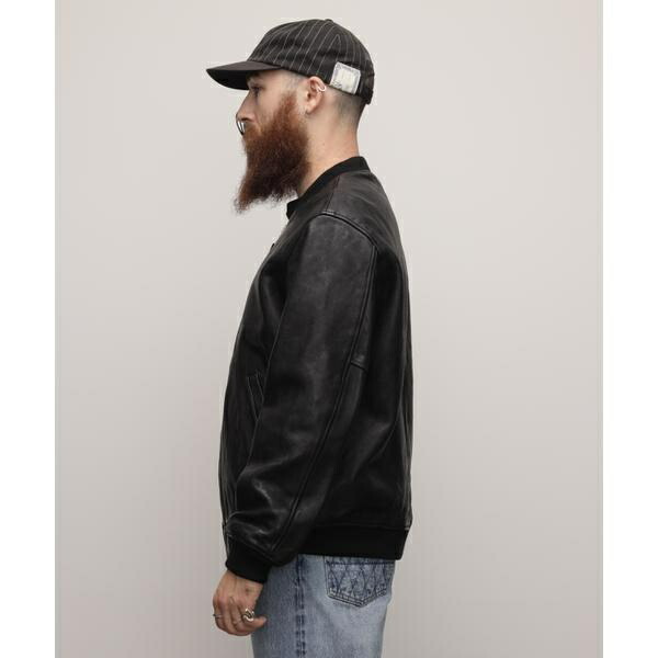 楽天市場】LEATHER JACKET BOWERY／レザージャケット バワリー MA-1
