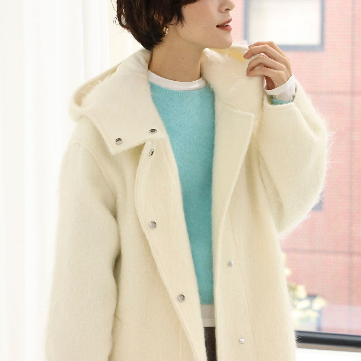 楽天市場】◇【WEB限定】モヘヤシャギーPREMIUMフーデットコート