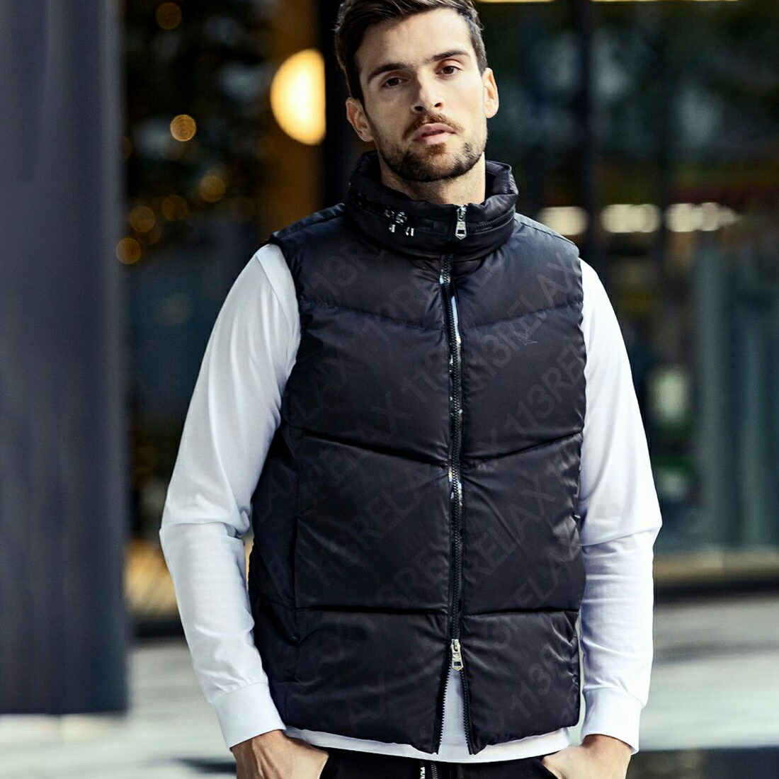 楽天市場】1PIU1UGUALE3 RELAX 総柄ダウンベスト／ウノピゥウノウ