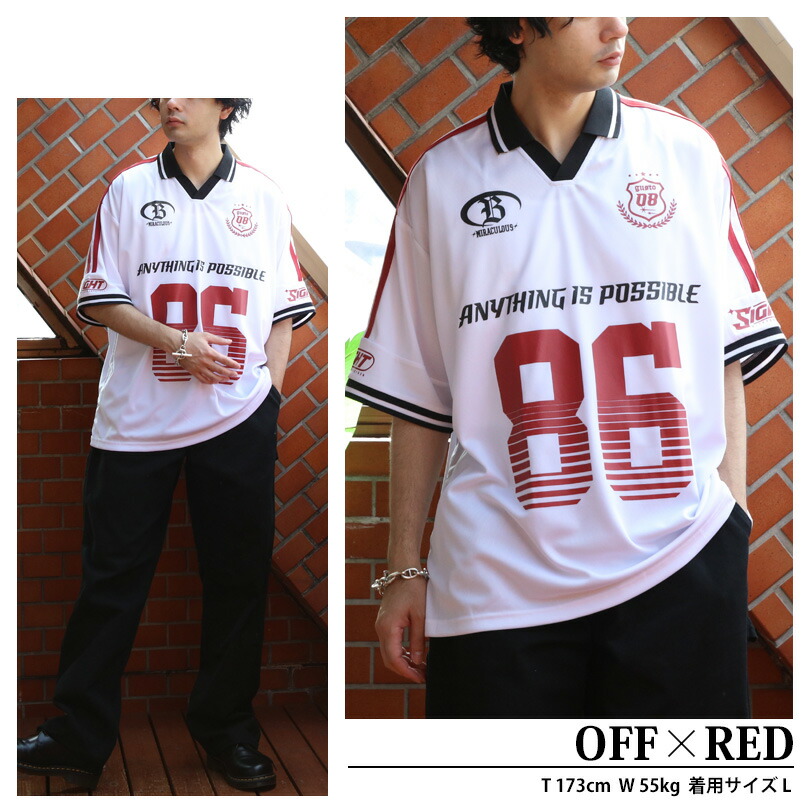 楽天市場】サッカーTシャツ メンズ 半袖全4色 新作 Tシャツ襟付き