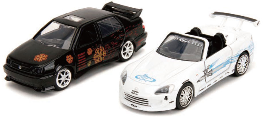 ワイルド・スピード 1/32 TWINPACK (2台セット) JETTA BLACK & S2000