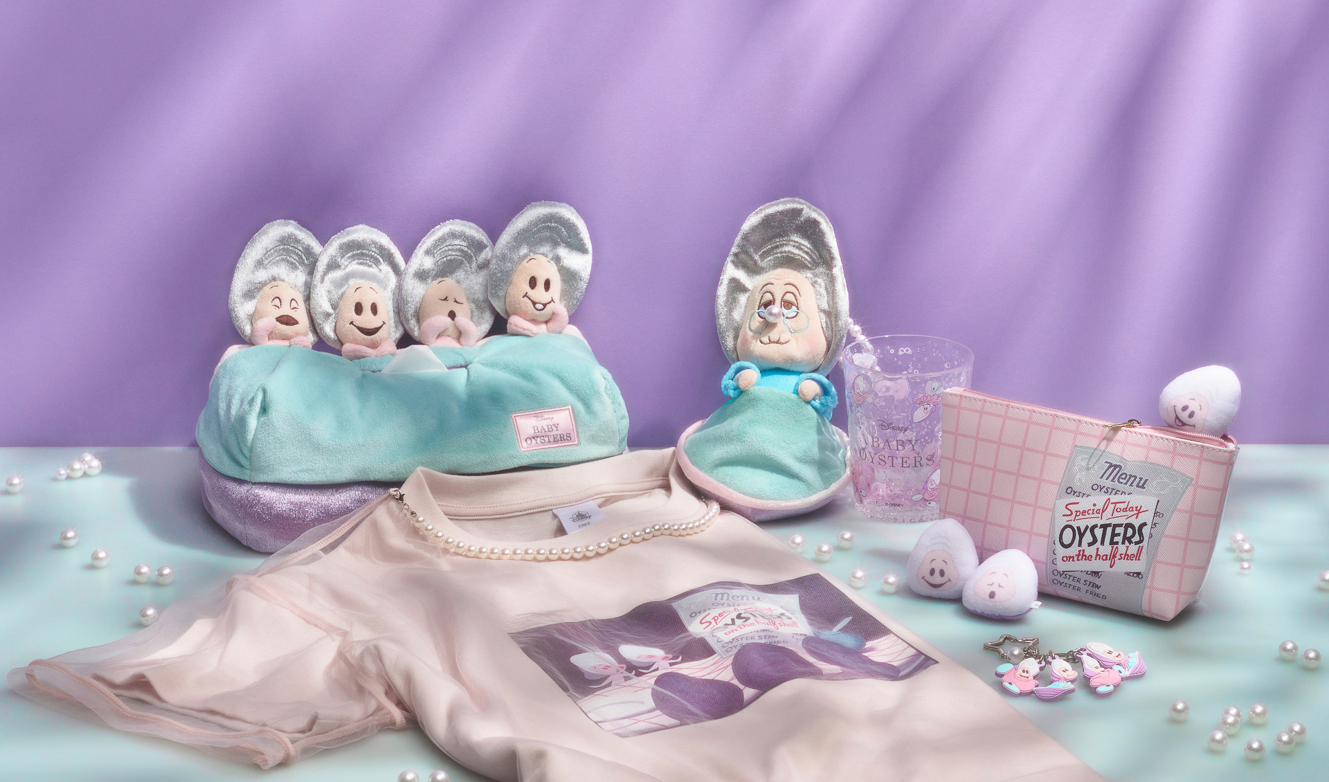 人気のヤングオイスターグッズがディズニーストアに登場。ゆめかわ