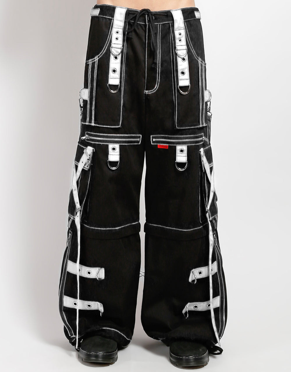 TRIPP NYC - X-STRAP ZIP OFF PANT BLACK/WHITE