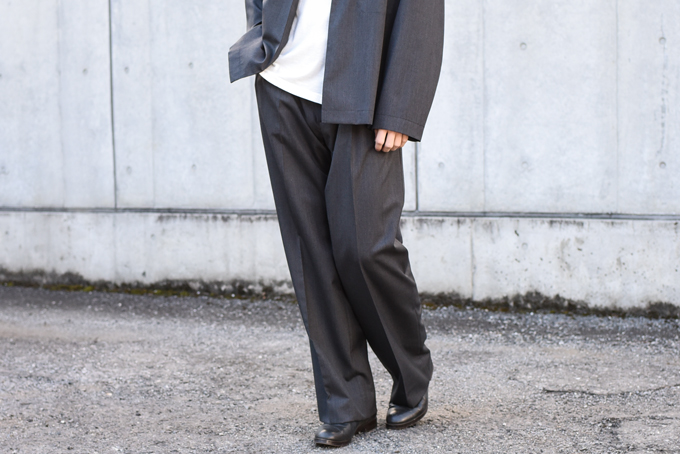 AURALEE -Wool Silk Tropical Shirts Jacket & Wide Slacks- | twelve blog