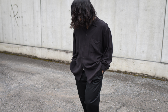 COMOLI -Rayon Open Collar Shirt- | twelve blog