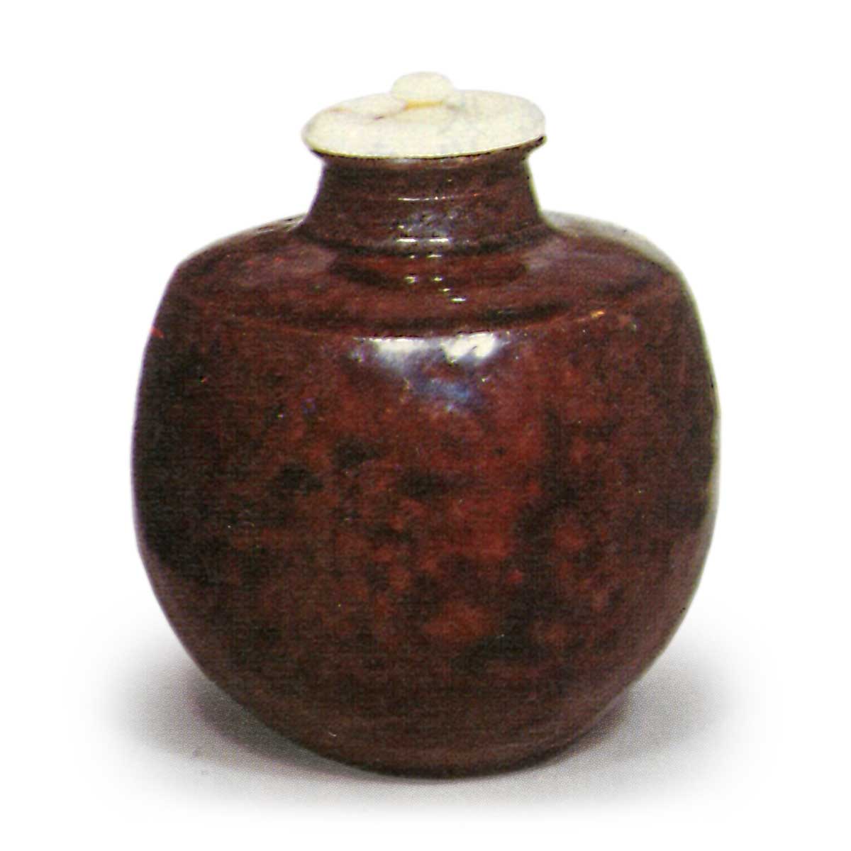 茶道具】平安仁史造 本能寺文琳茶入（共箱）☆送料込☆ 茶道具】平安