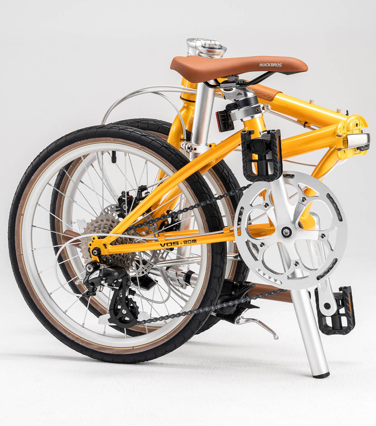 ROCKBROS 20インチ 8speed クロモリフレーム 折りたたみ自転車 VDS-20M