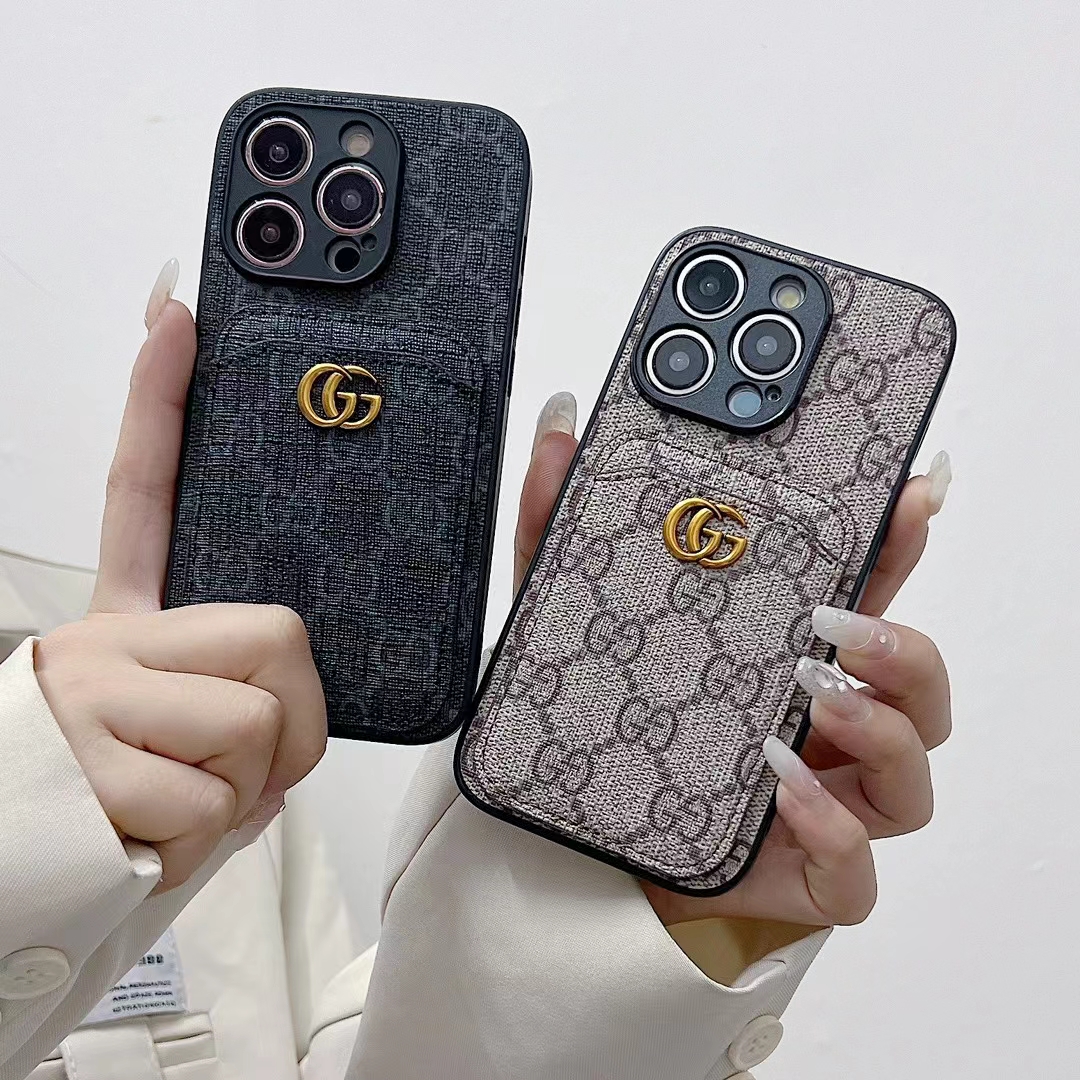 Luxury Gucci Card Holder Case iPhone 16 Series - uCaseSpot