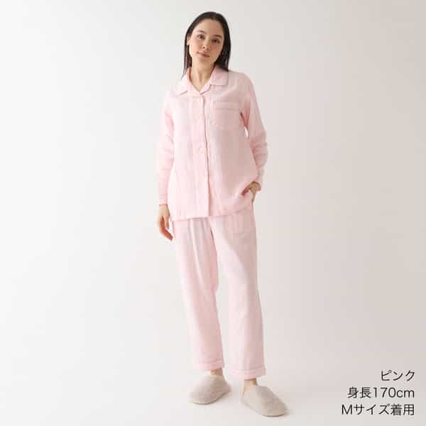 マシュマロガーゼ パイピングレディスパジャマ 3Lサイズ（RPZ22812T