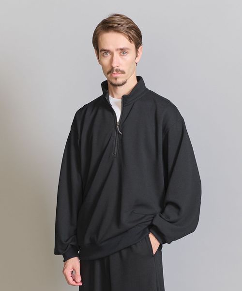 koti BEAUTY&YOUTH＞ ハーフジップ ポリエステル スウェット シャツ