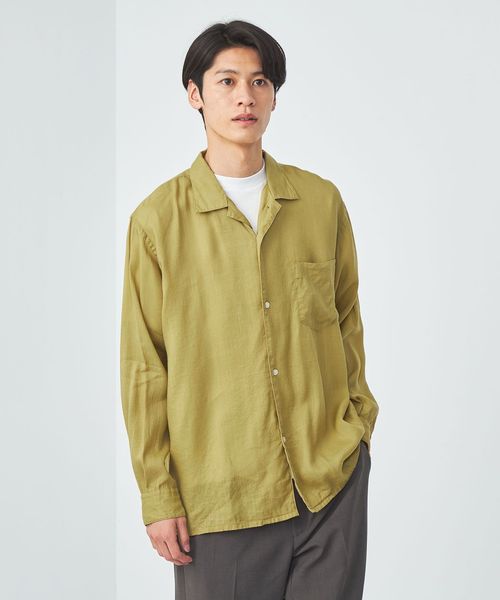 BREEZY ラミー オープンカラー シャツ ―通気性―