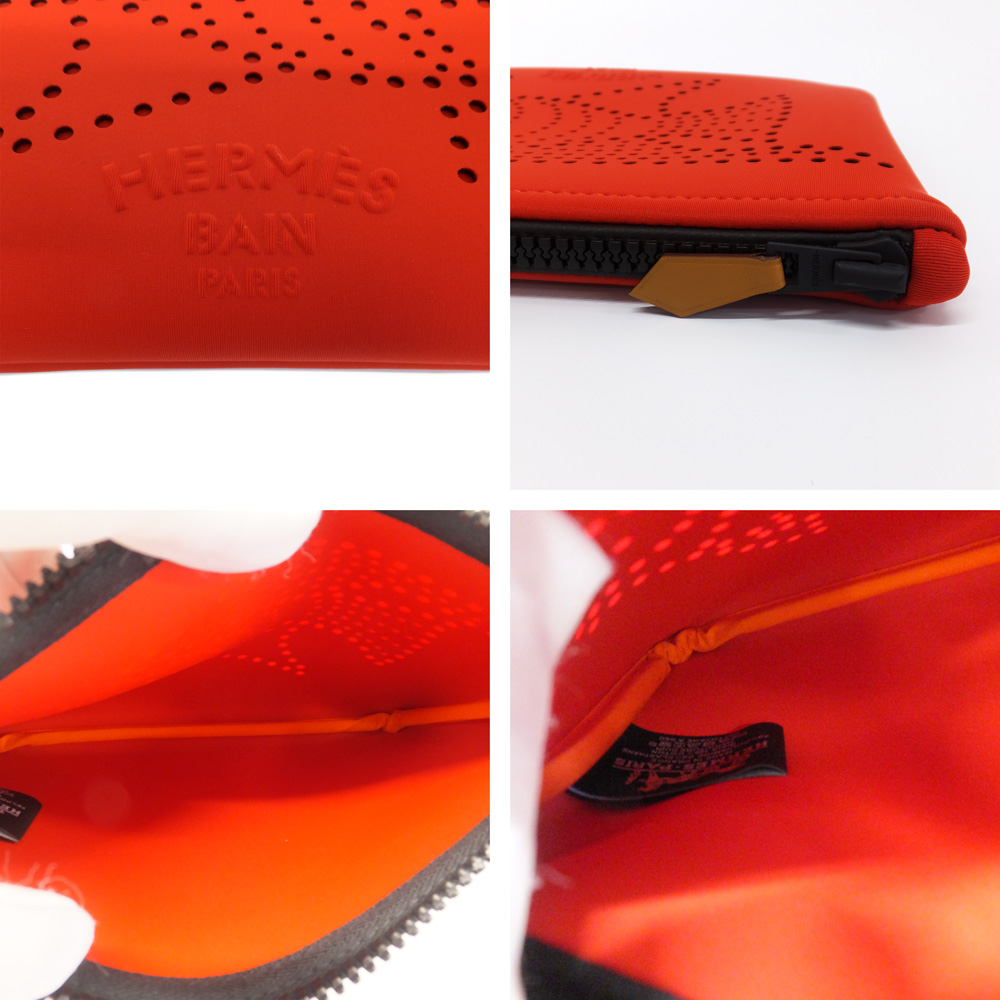 天白】【HERMES】エルメス ポーチ Traffic Jam トラフィックジャム 魚