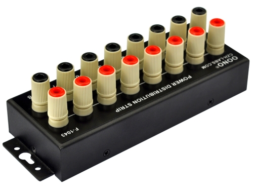 OONO F-1043 Banana Jack 8 Outlet Power Distribution Strip Box