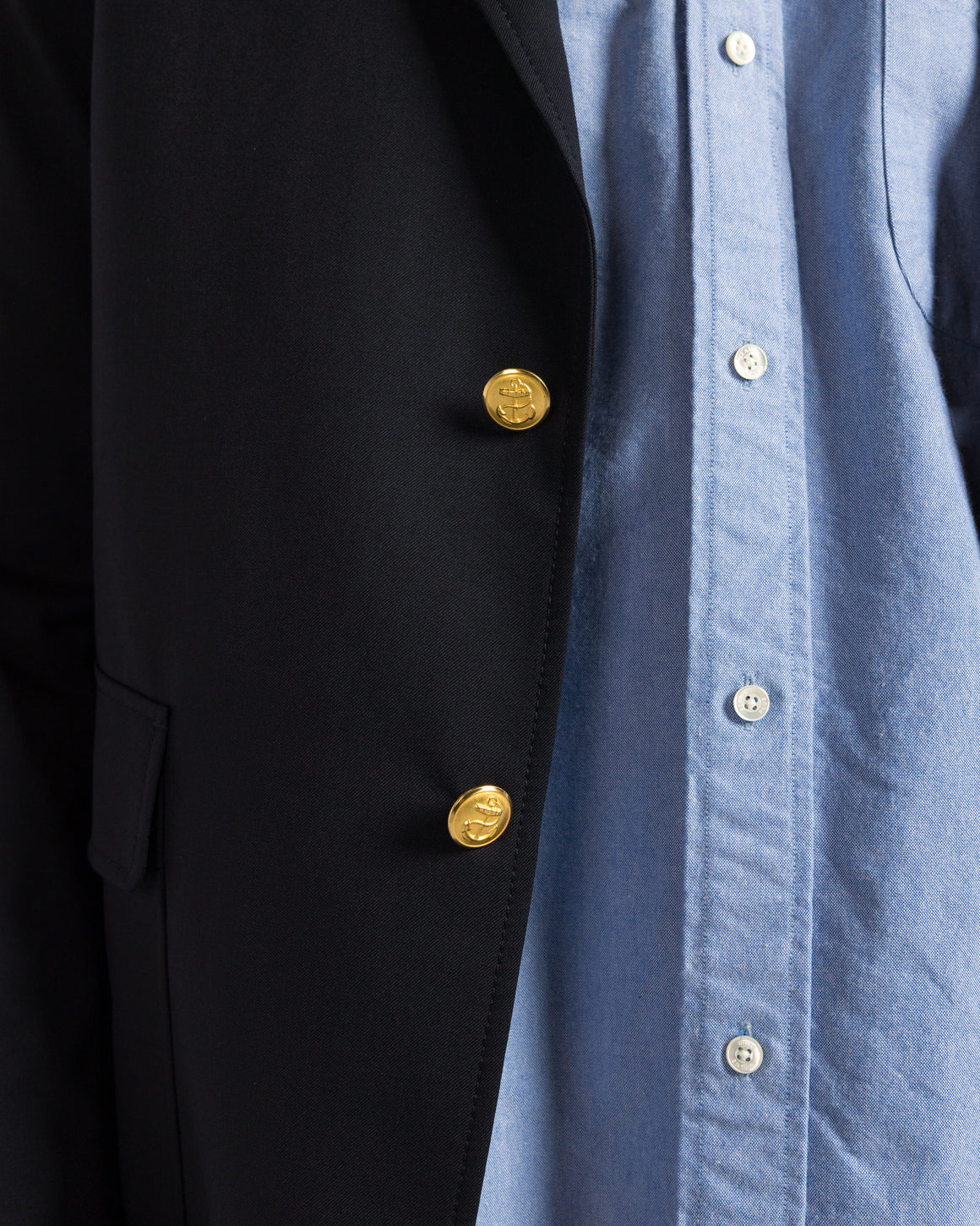 Beams Plus - 3B Blazer Combat Wool - Navy | UP THERE