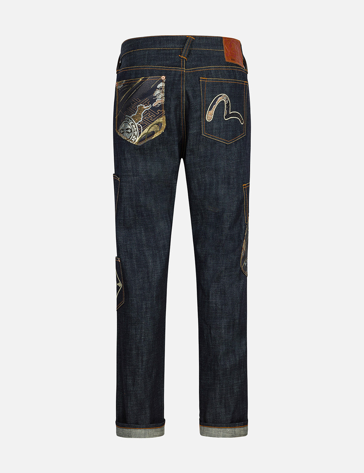 Multi-Pocket with Brocade Patch Regular Fit Jeans #2000 – EVISU