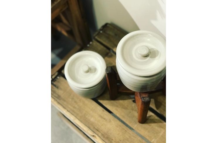 石州石見焼 塩壺 味噌壺 漬物壺 東京 うつわのわ田 | 花器・壺・鉢