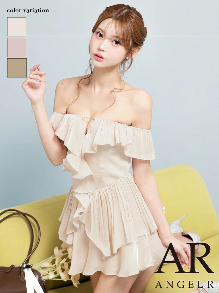 ROBE de FLEURS ローブドフルール【XSサイズあり】ウエストリボンラメ