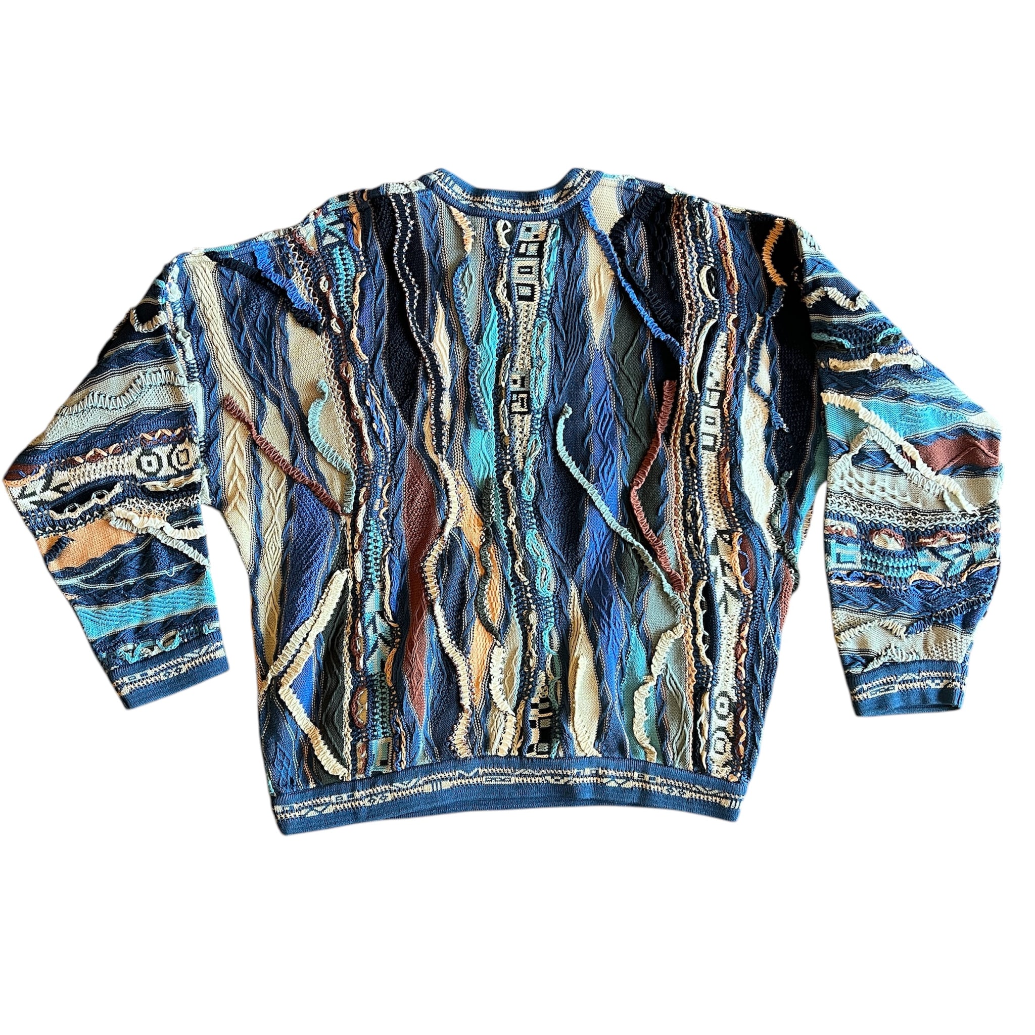 Vintage COOGI 3D Knit Sweater (1990s) Rare Muticolor – Vagabond