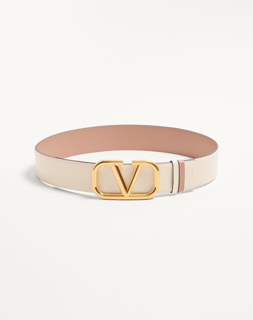 Reversible Vlogo Signature Belt In Glossy Calfskin 40 Mm for Woman