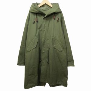 モッズコート ジャケット ミリタリー フード ロング 緑 カーキ