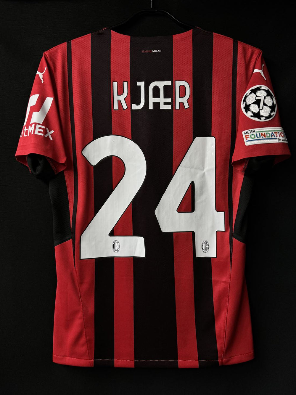 2021/22】ACミラン（H）/ CONDITION：A- / SIZE：S / #24 / KJÆR / UCL