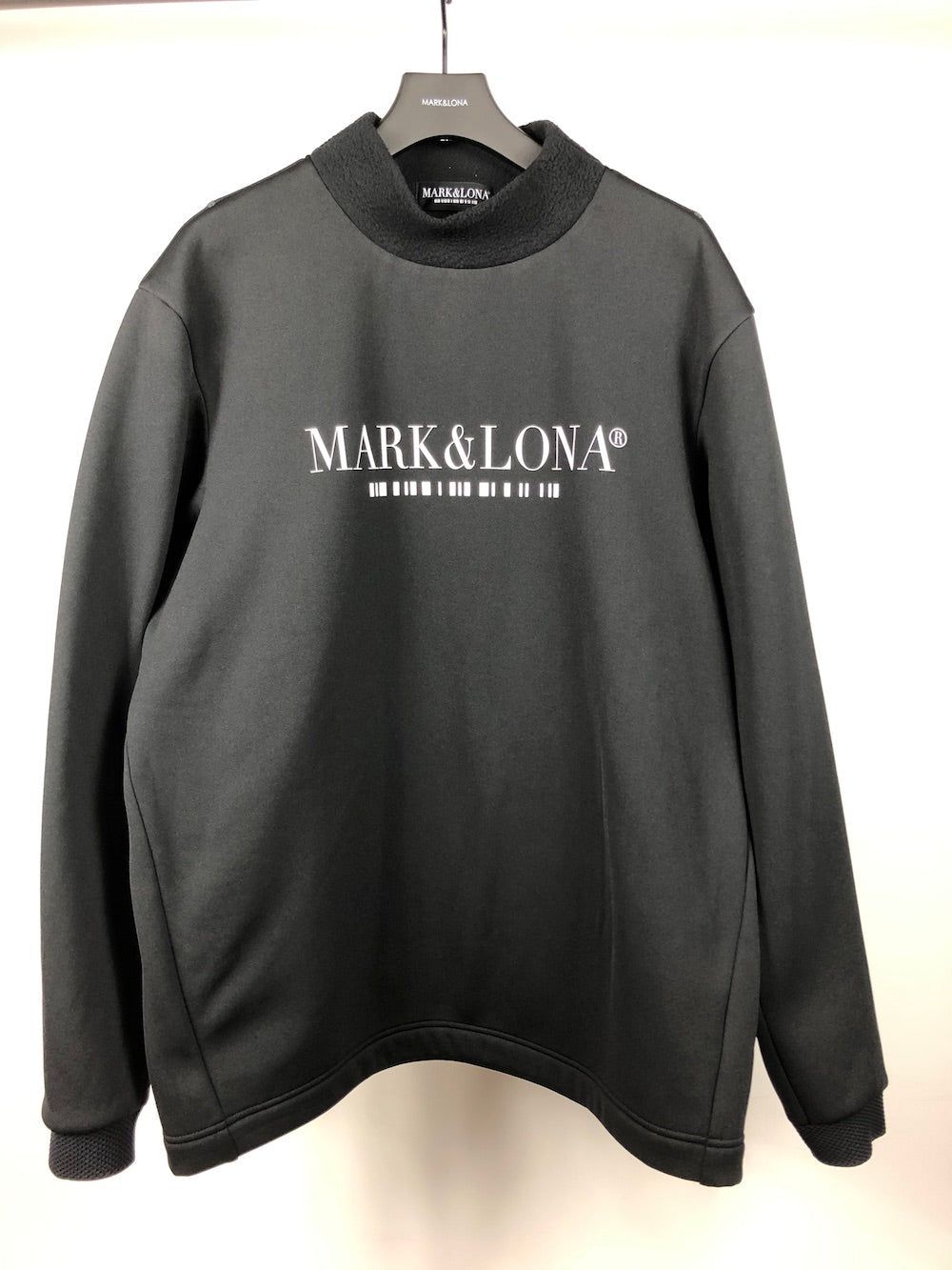 MARK&LONA - CD7-MNFB | モックネック | ホワイト | ブラック | メンズ