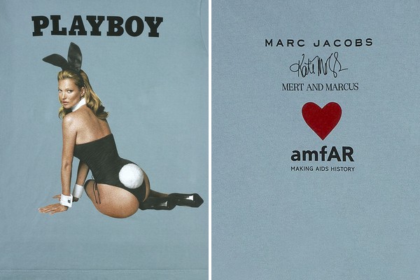 Kate Moss Playboy 60th Anniversary T-Shirt by Marc Jacobs