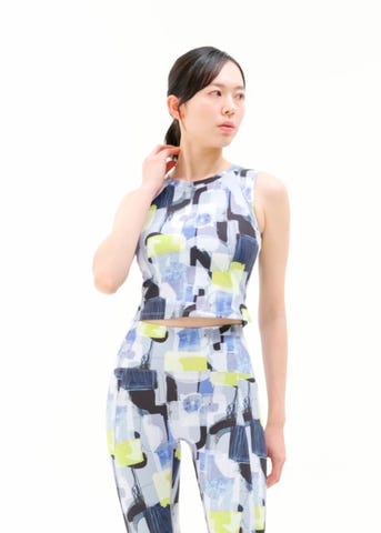 SUKALA】ミックスプリントブラタンクトップ(XS・S・M・Lサイズ