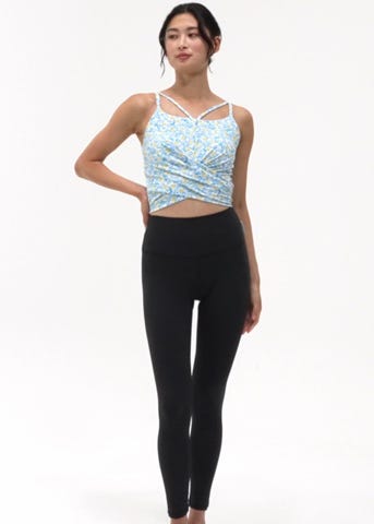 SUKALA】フラワーガーデンプリントショートクロスキャミソール