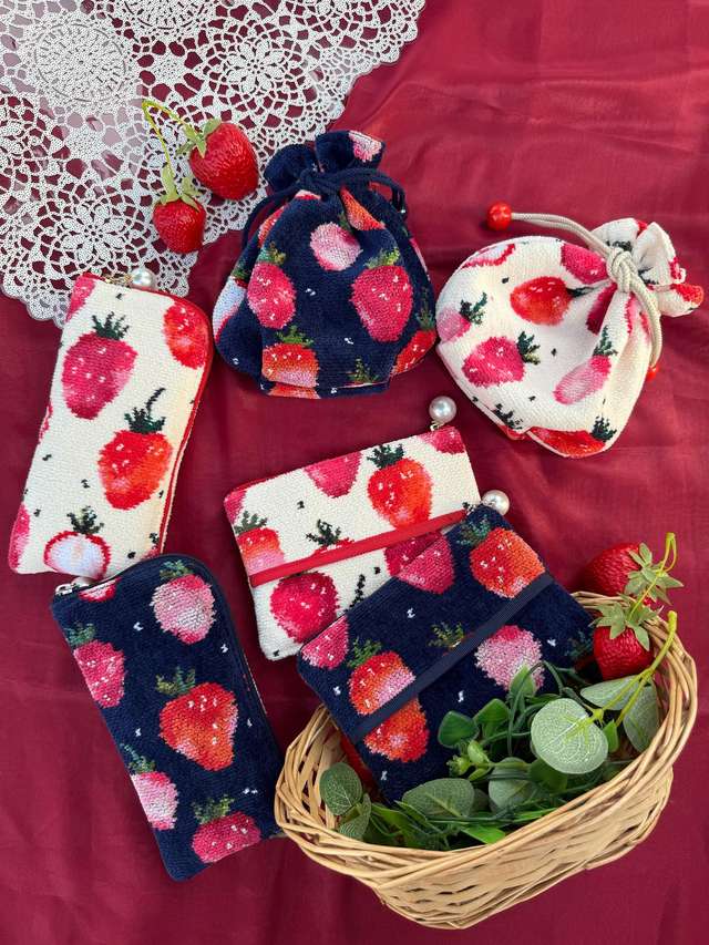 レモンドット 巾着 L/LDO-257349(ホワイト): LOVERARY BY FEILER