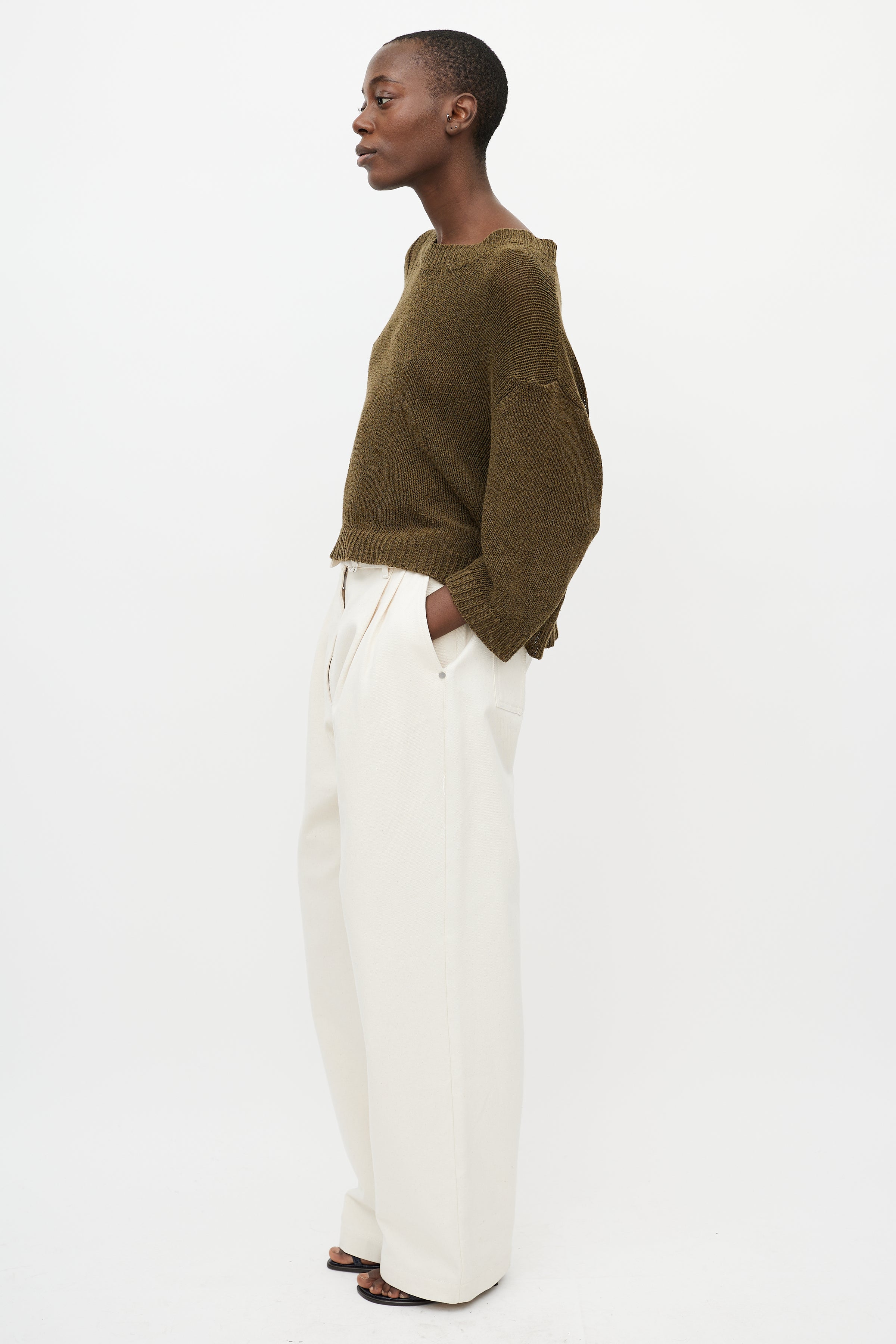 Isabel Marant Étoile // Green Knit Long Sleeve Sweater – VSP