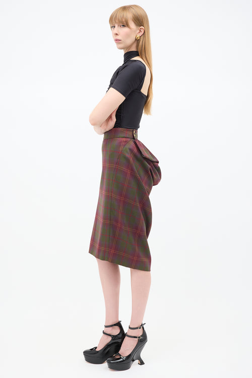 Vivienne Westwood // Red Label Plaid Bustle Skirt – VSP Consignment