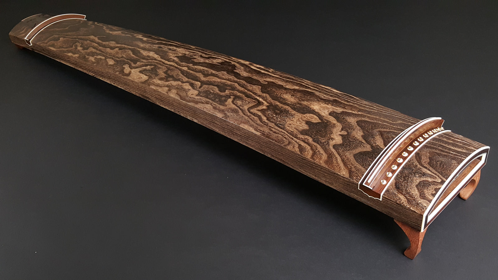 美品】琴 和楽器 13弦 半上角 波甲 すだれ掘り 美品】琴 和楽器 13弦