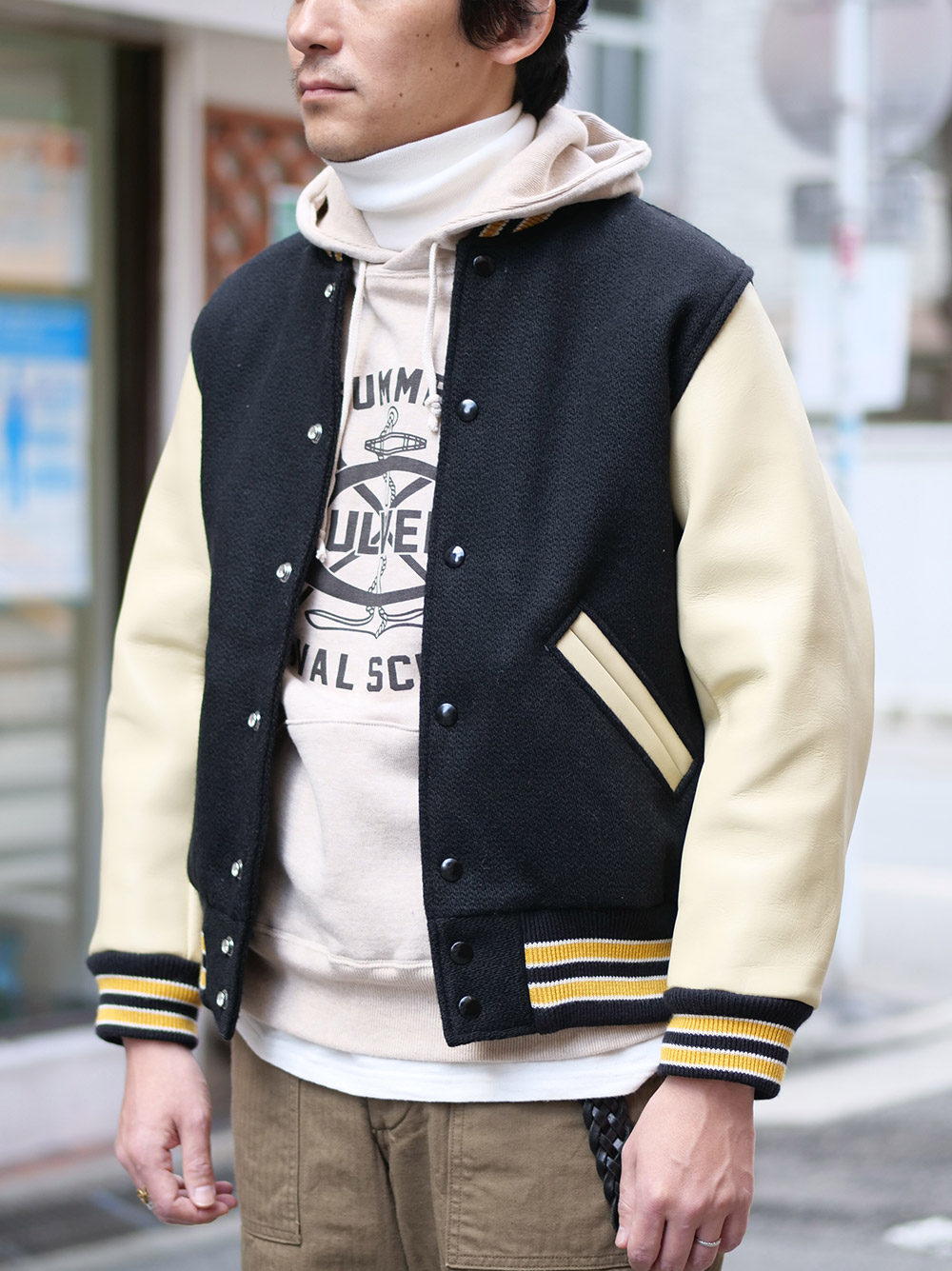 warehouse bodies 袖革スタジャン 東洋エンタープライズ ウエアハウス