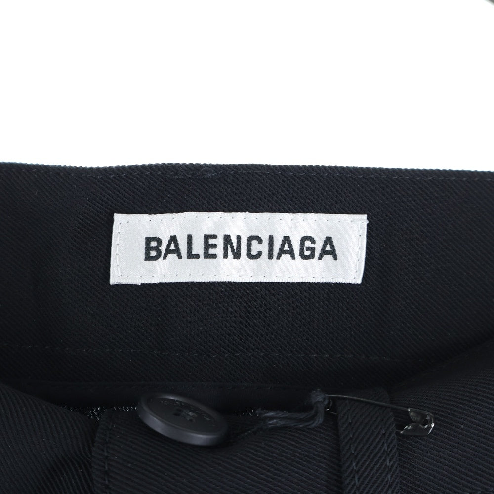 BALENCIAGA(バレンシアガ) ウール フロントタック スラックスパンツ