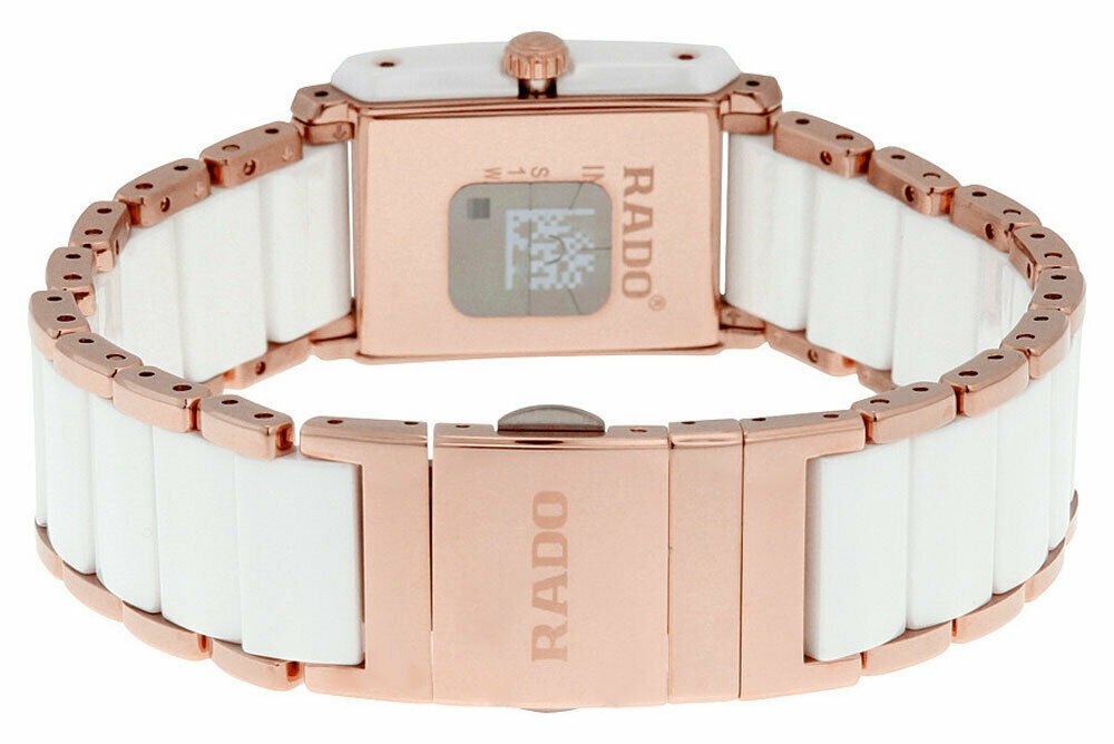 Rado Integral Rose Gold Stainless Steel & White Ceramic Case Mother of