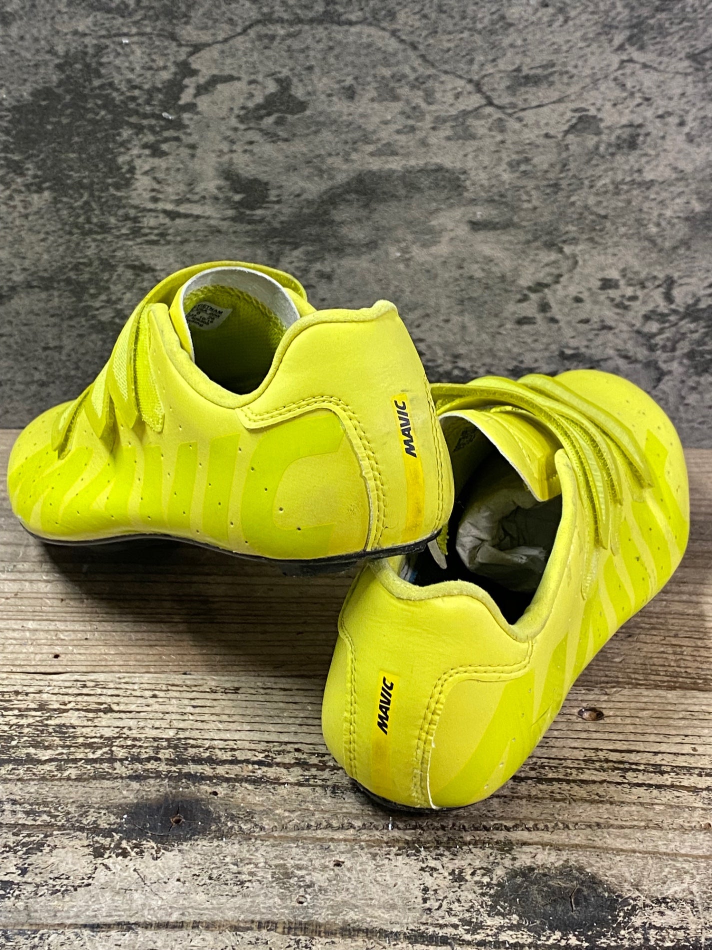 JO073 マヴィック MAVIC COSMIC ビンディングシューズ 黄 3穴 EU41 1/3