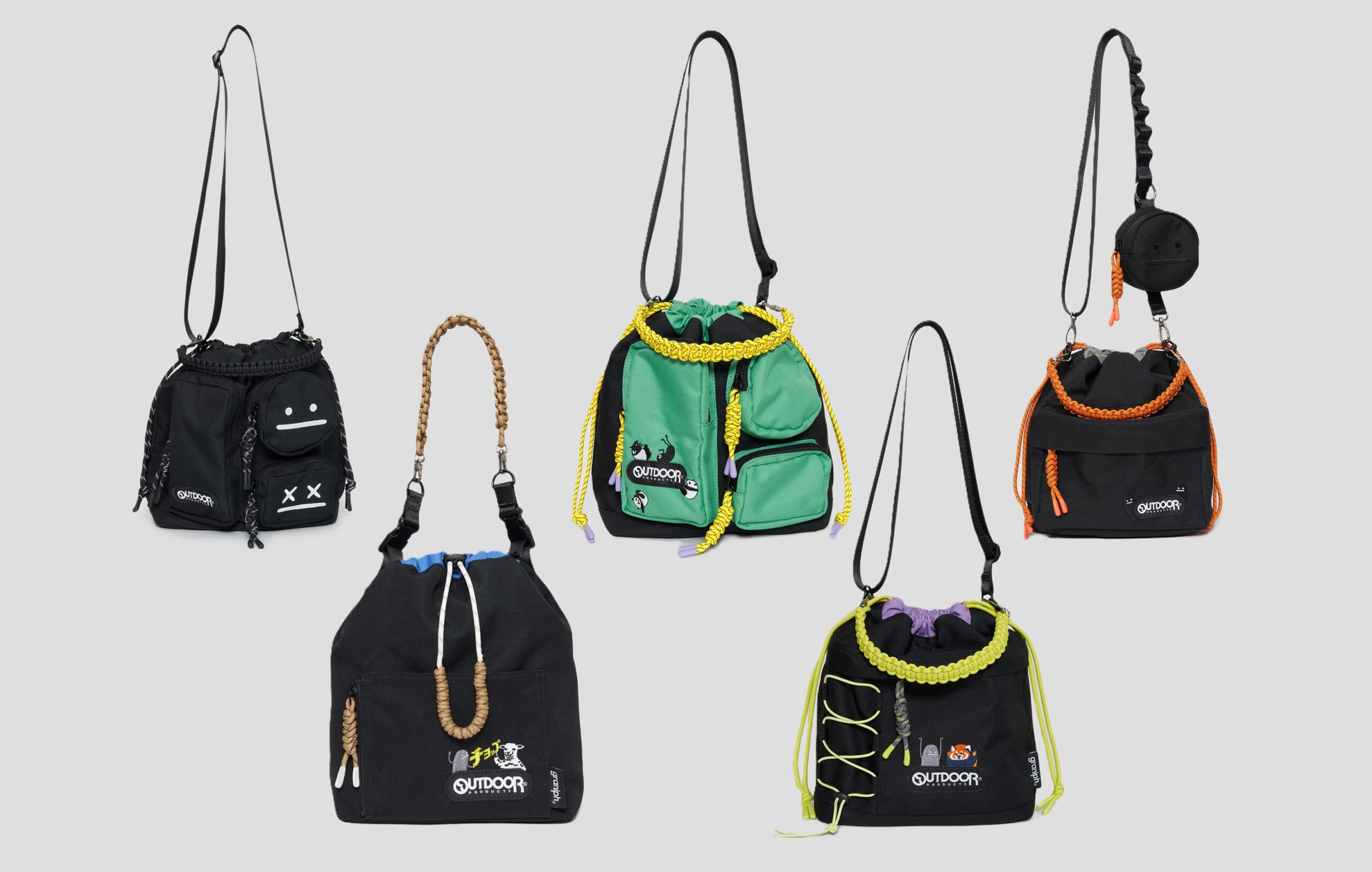 愛くるしいキャラで和ませる、グラニフ×CTFK別注のアウトドア