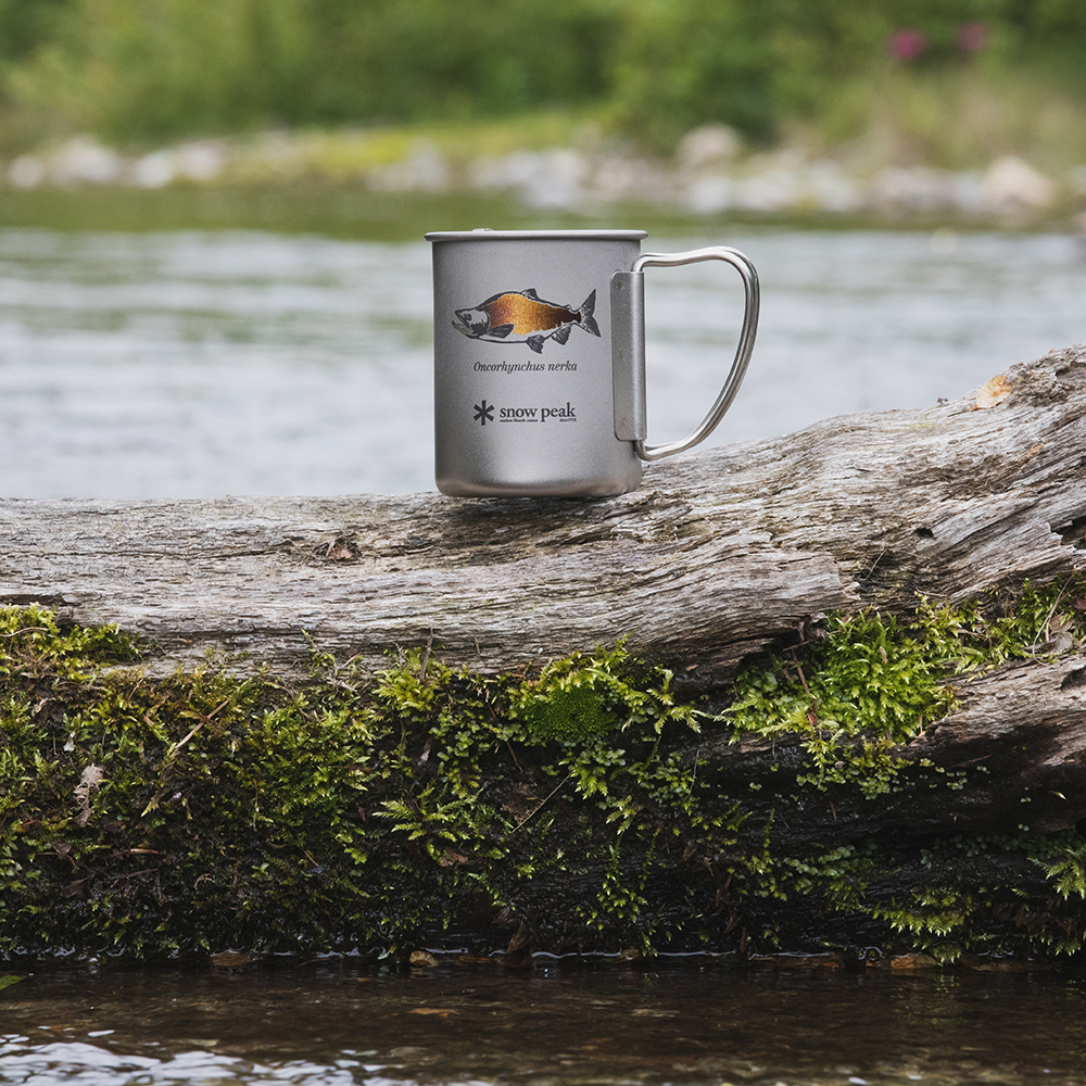 WILD-1×Snow Peak×Lakeside Stories チタンシングルマグ 220 ヒメマス