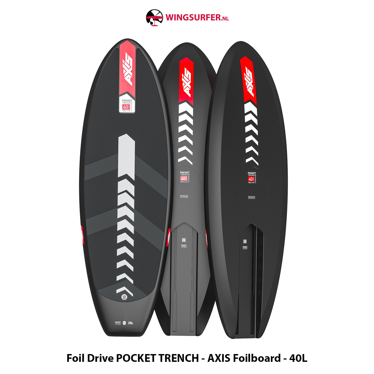 Foil Drive POCKET TRENCH - AXIS Foilboard - 40L - Wingsurfer