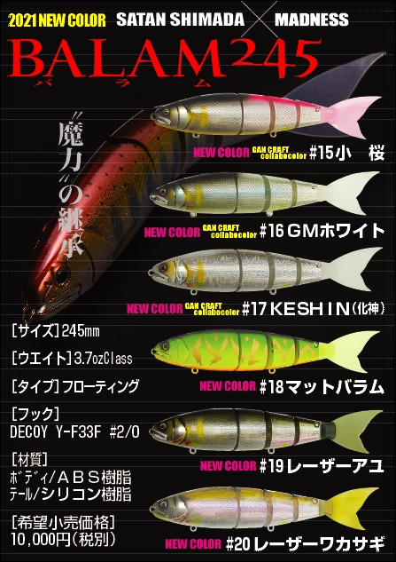 在庫処分セール50%OFF】魔力を持ったビッグベイト❗️マドネス「バラム