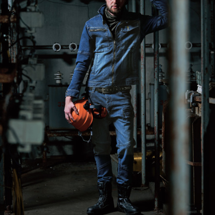 寅壱] 8940-554 ライダースジャケット 【大サイズ】