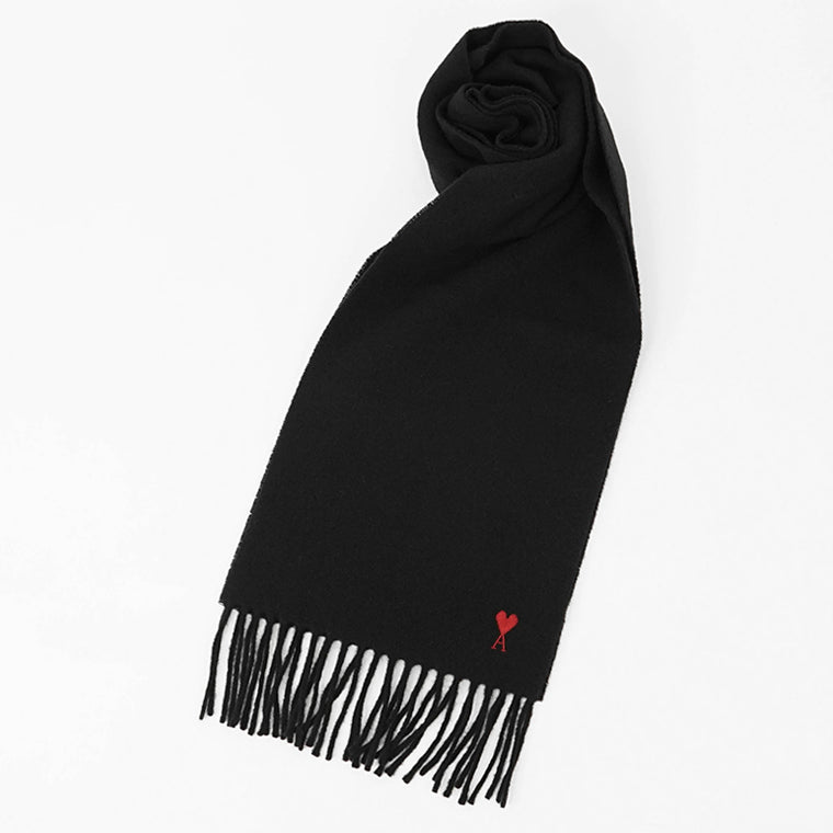 アミ AMI メンズ レディース マフラー ブラック グレー – WORLDCLUB1989