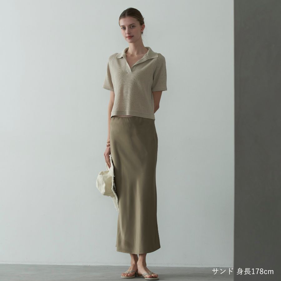 値下】WRAY エシカルニットポロ ホワイト エシカルニットポロ - WRAY